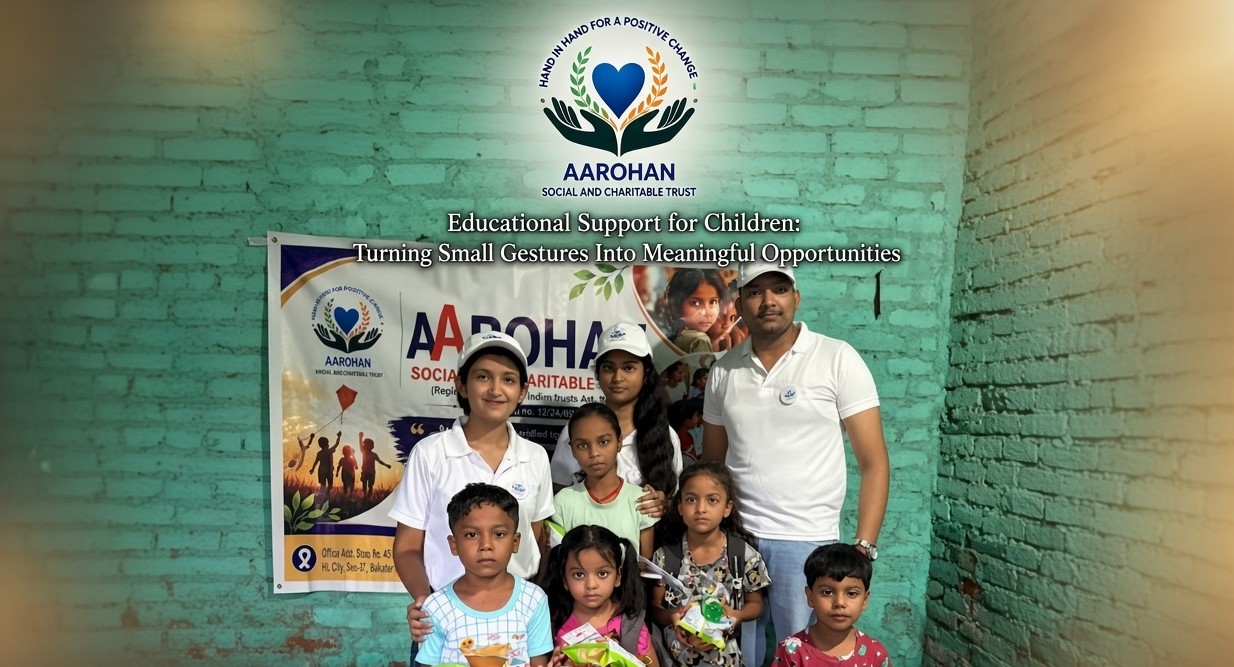 Educational Support for Children by Aarohan Social and Charitable Trust